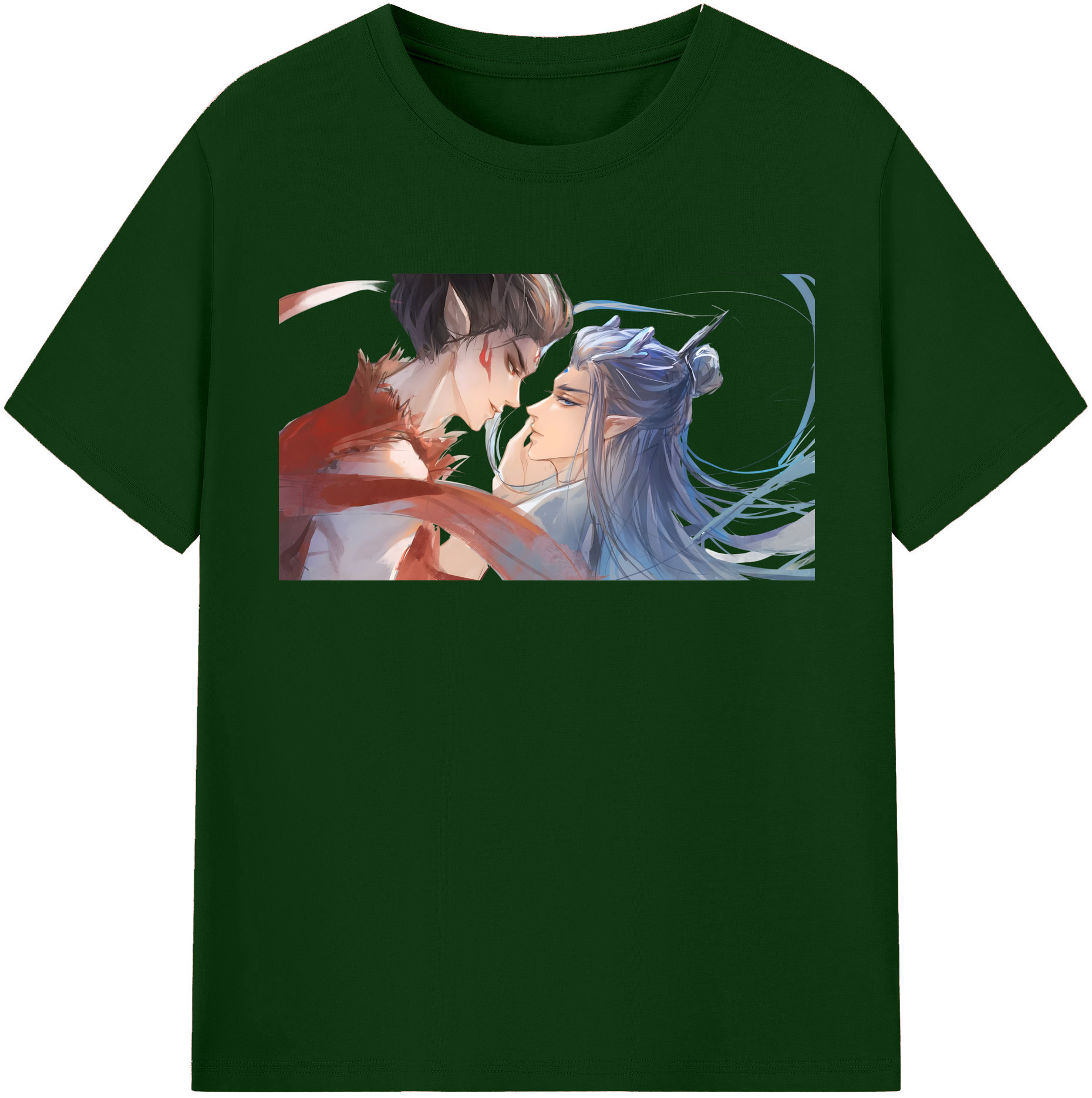 （画像用） Ne Zha 2 ナタ 魔童の大暴れ 綿100％半袖Tシャツ（フロントプリント）